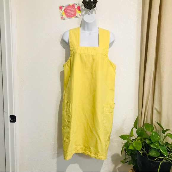 Everlane Cross Back Apron Mini Dress Sz M - Picture 5 of 12